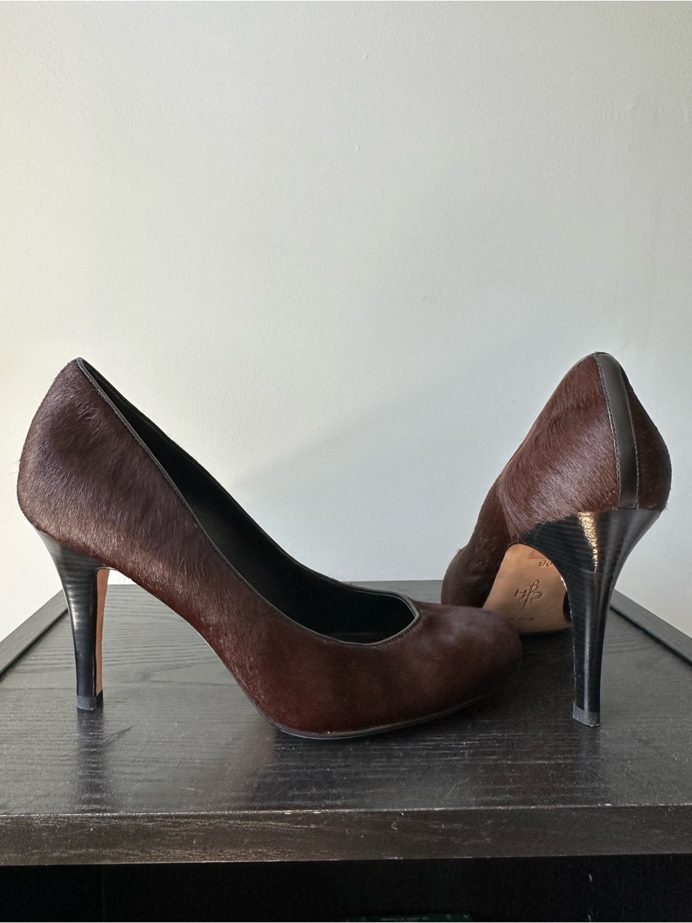 Cole Haan Brown calf hair High Heel Pumps